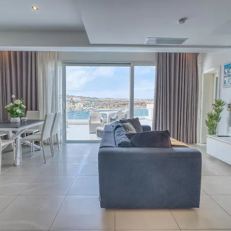 Apartman Sunset Terrace Penthouse Veccja Point St Pauls Bay San Pawl il-Baħar